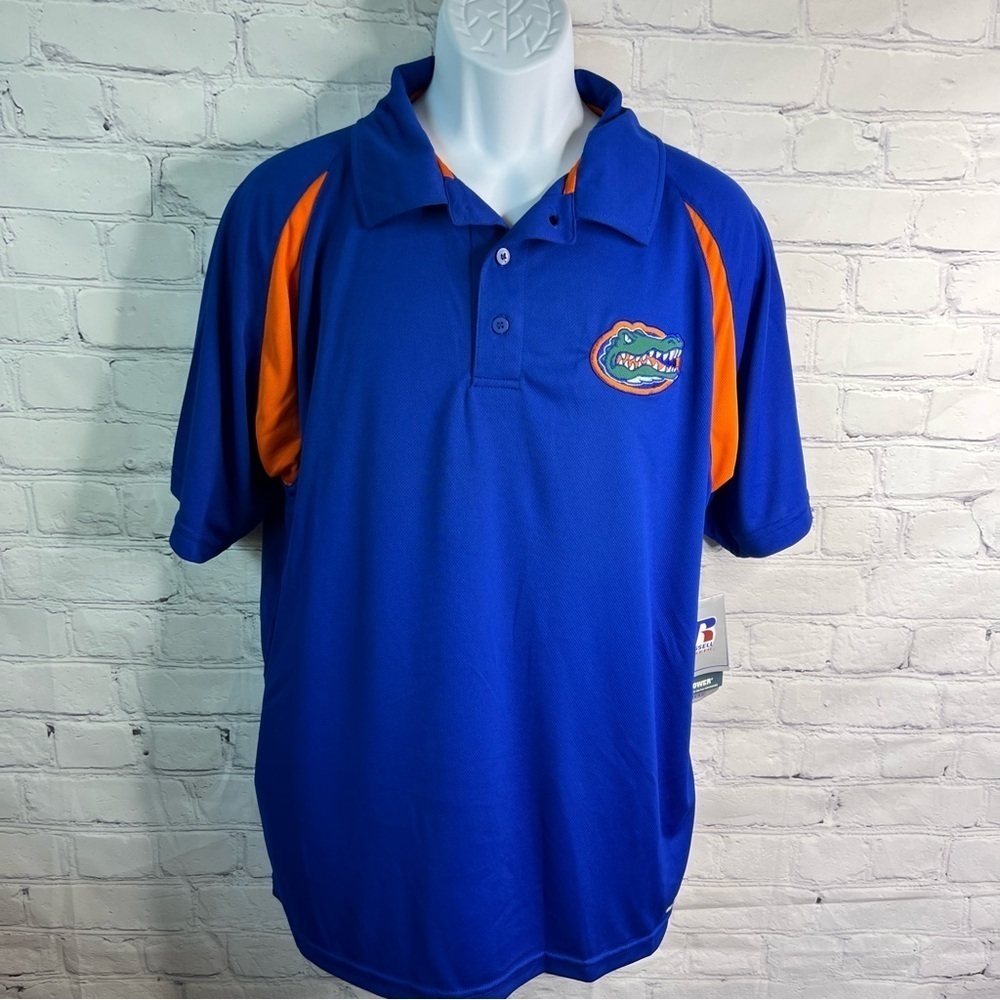 Florida Gators Russel Athletics Polo Shirt Large NWT